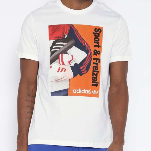 adidas Other - Adidas Originals Men’s Medium Big Logo Samba White T Shirt